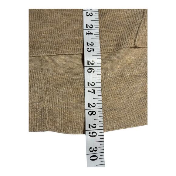 ZARA Women's Tan Knit Pullover Sweater Size Small Long Sleeve Casual - Picture 6 of 7